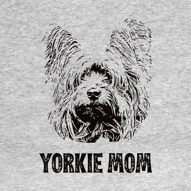 Yorkie Mom - Yorkshire Terrier Dog Mom by DoggyStyles